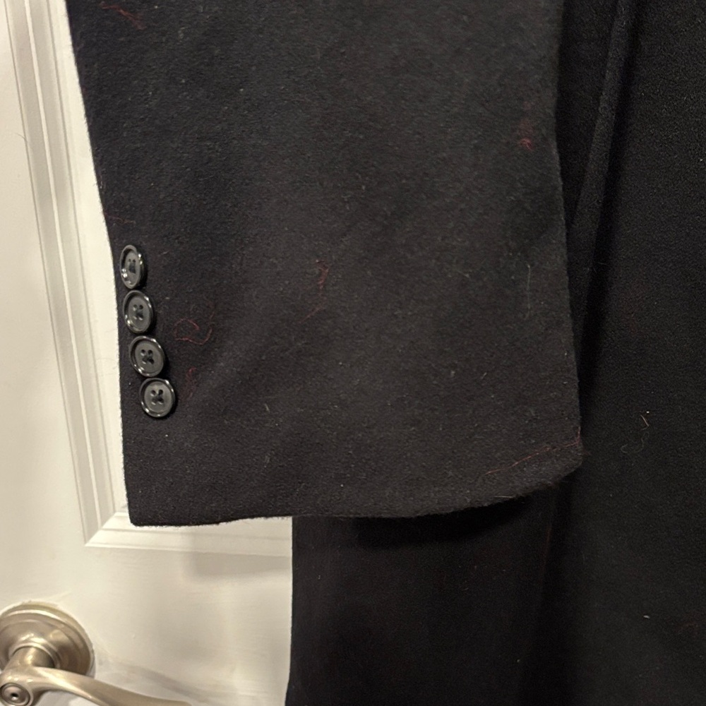 Men's Black Overcoat JoS.A.Bank - Picture 4 of 6